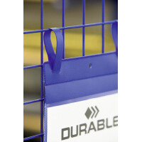 DURABLE Gitterboxtasche mit Lasche, A5 quer, blau