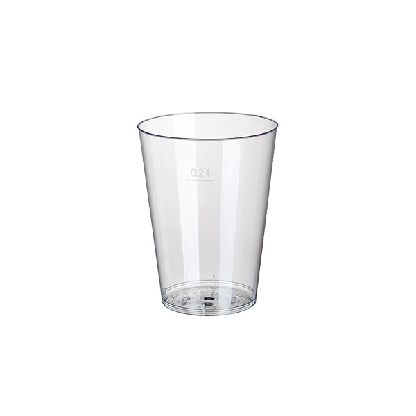 STARPAK Kunststoff-Trinkbecher PS, 0,1 l, glasklar, 40er