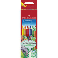 FABER-CASTELL Dreikant-Buntstifte Jumbo GRIP, 12er Etui