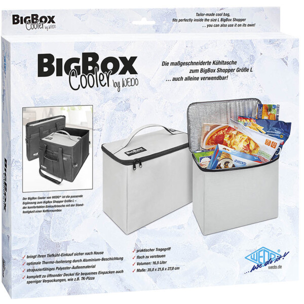 WEDO BigBox Cooler K&uuml;hltasche, 16,5 Liter, hellgrau