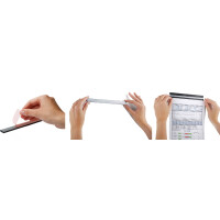 DURABLE Magnetleiste DURAFIX RAIL, selbstklebend, silber