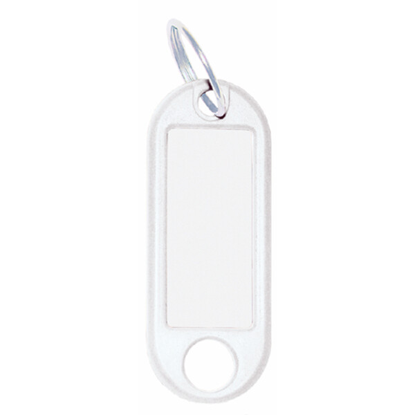WEDO Schlüsselanhänger mit Ring, Durchmesser: 18 mm, weiß