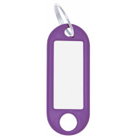 WEDO Schlüsselanhänger mit Ring, Durchmesser: 18 mm, weiß