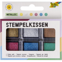 folia Stempelkissen Set "Pastell", 6-farbig...