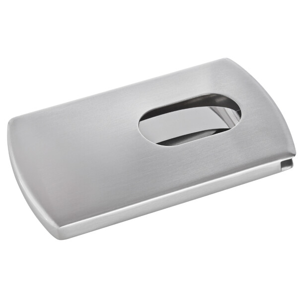 sigel Visitenkarten-Etui "Snap", Edelstahl, silber