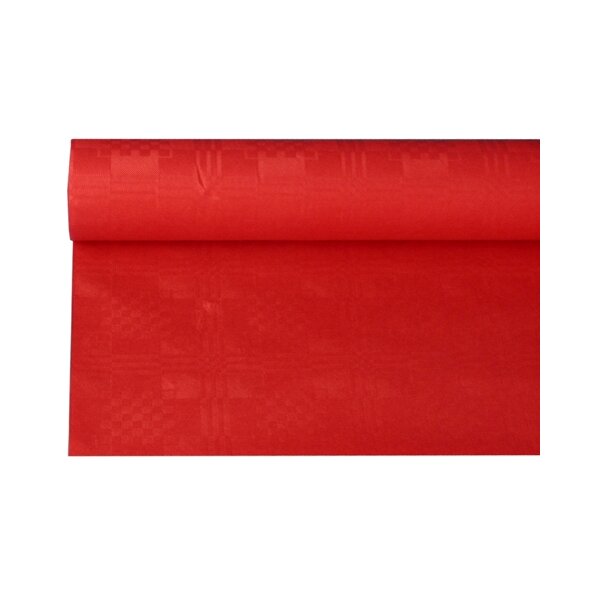 PAPSTAR Damast-Tischdecke, (B)1,0 x (L)50 m, rot