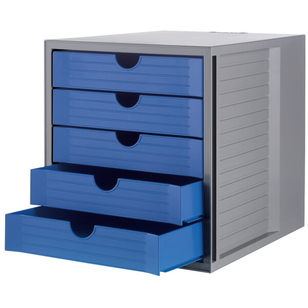 HAN Schubladenbox SYSTEMBOX KARMA, 5 Sch&uuml;be, grau