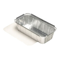 STARPAK Aluminium-Schale eckig, mit Deckel, 650 ml