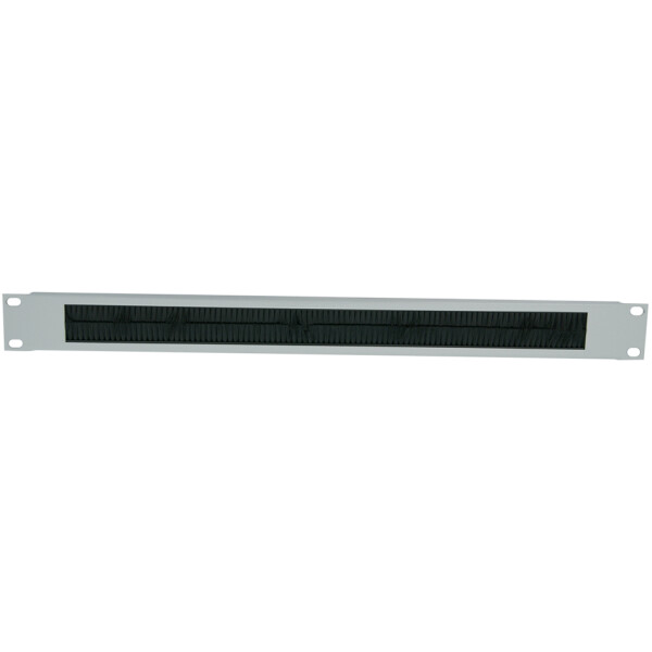 LogiLink 19" Kabeldurchf&uuml;hrungspanel, 1 HE, lichtgrau