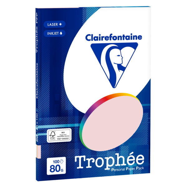Clairefontaine Multifunktionspapier Troph&eacute;e, A4, Pastell-
