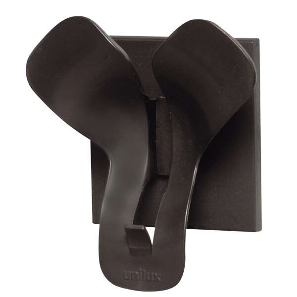 UNiLUX Garderobenhaken "TRIO", 1 Haken, Farbe: schwarz