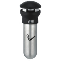 Rubbermaid Wandascher Infinity, rund, silber schwarz