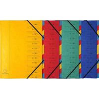 EXACOMPTA Ordnungsmappe, DIN A4, Karton, 12 Fächer,...