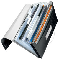 LEITZ Fächermappe WOW, A4, PP, 6 Fächer, grün