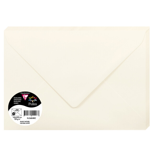 Pollen by Clairefontaine Briefumschlag C5, perlmutt-