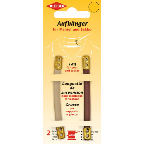 KLEIBER Mantel-Aufhänger, Kunstleder, schwarz
