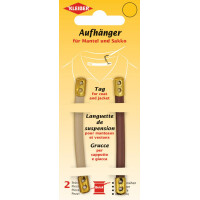KLEIBER Mantel-Aufhänger, Kunstleder, schwarz