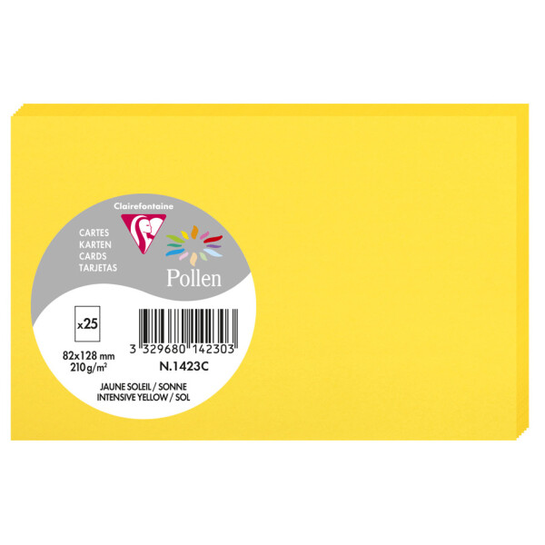 Pollen by Clairefontaine Briefkarte 82 x 128 mm, bordeaux