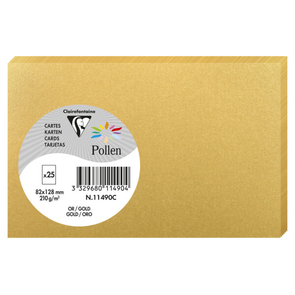 Pollen by Clairefontaine Briefkarte 82 x 128 mm, bordeaux