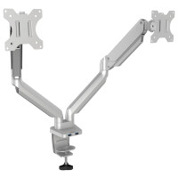 Fellowes Doppel-Monitorarm Platinum Series, silber