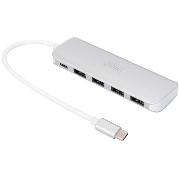 DIGITUS USB-C 3.0 Hub, 4-Port, silber