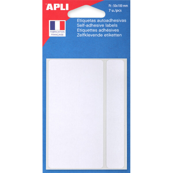 APLI Vielzweck-Etiketten, 19 x 38 mm, weiß