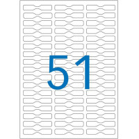 agipa Ringetiketten, 45 x 8 mm, DIN A5, ablösbar