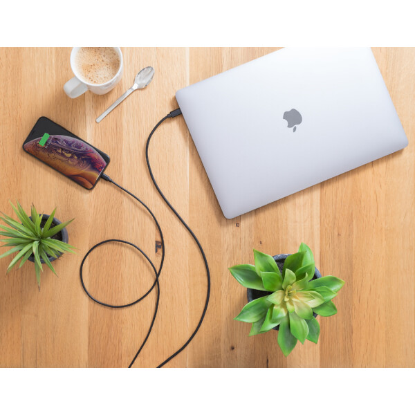 ANSMANN Daten- & Ladekabel, Apple-Lightning - USB-A, 200 cm