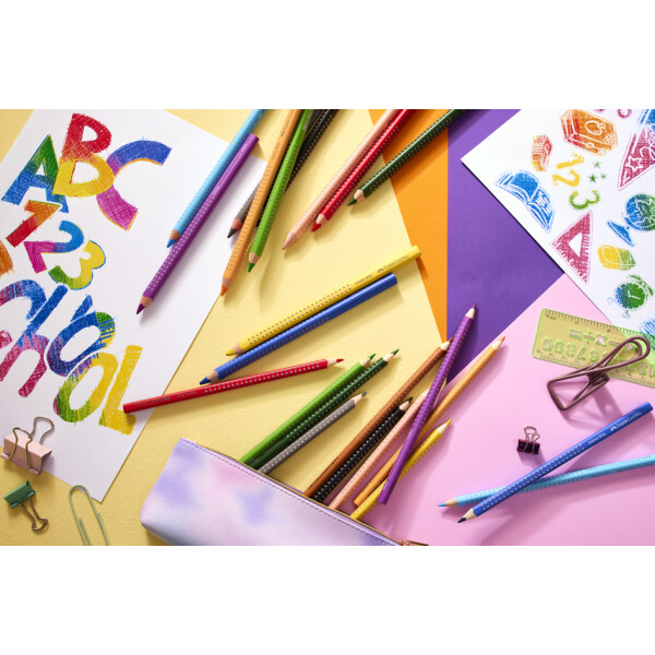 FABER-CASTELL Dreikant-Buntstifte Colour GRIP, 36er Etui