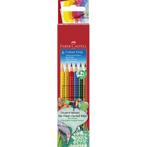 FABER-CASTELL Dreikant-Buntstifte Colour GRIP, 36er Etui
