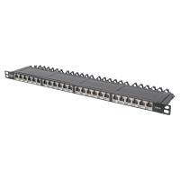 DIGITUS 19" Patch Panel Kat.6, Klasse EA, 24 Port, grau