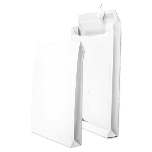 SECURITEX Faltenversandtasche B4, ohne Fenster, weiß
