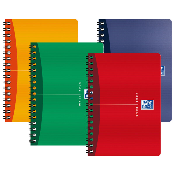Oxford Office Spiralheft, 110 x 170 mm, kariert, 50 Blatt