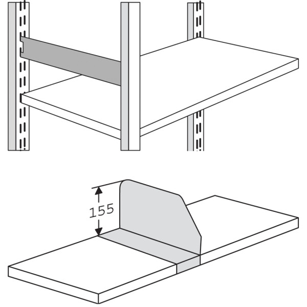 kerkmann Grund-Regal Progress 500, 6 Böden, (H)1.900 mm