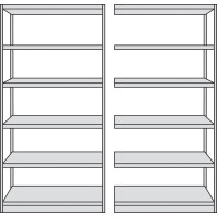 kerkmann Grund-Regal Progress 500, 6 Böden, (H)1.900 mm