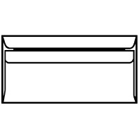 herlitz Briefumschlag, DIN lang, ohne Fenster, weiß