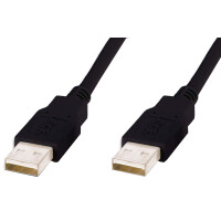 DIGITUS USB 2.0 Anschlusskabel, USB-A - USB-A Stecker, 1,8 m