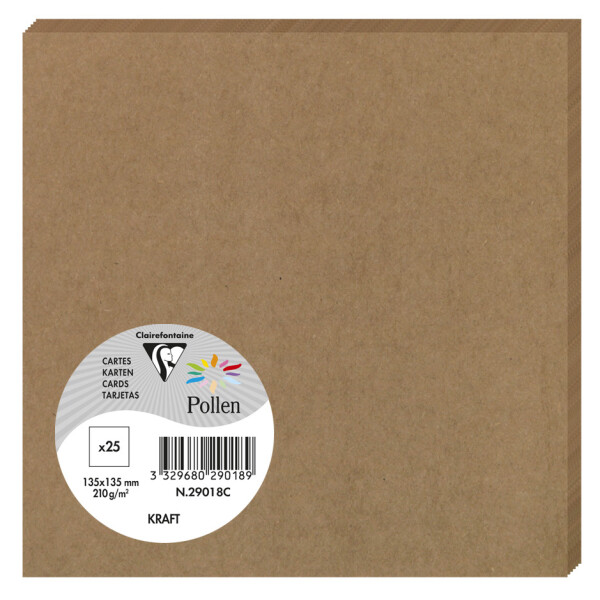 Pollen by Clairefontaine Doppelkarte 160 mm, Kraft braun