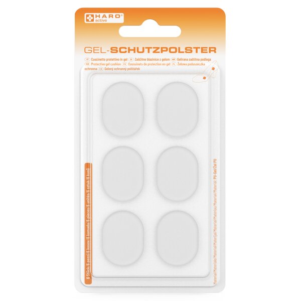 HARO Gel-Schutzpolster-Set f&uuml;r F&uuml;&szlig;e, 6-teilig
