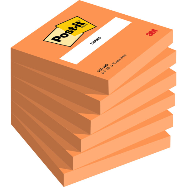 Post-it Haftnotizen notes, 76 x 76 mm, orange