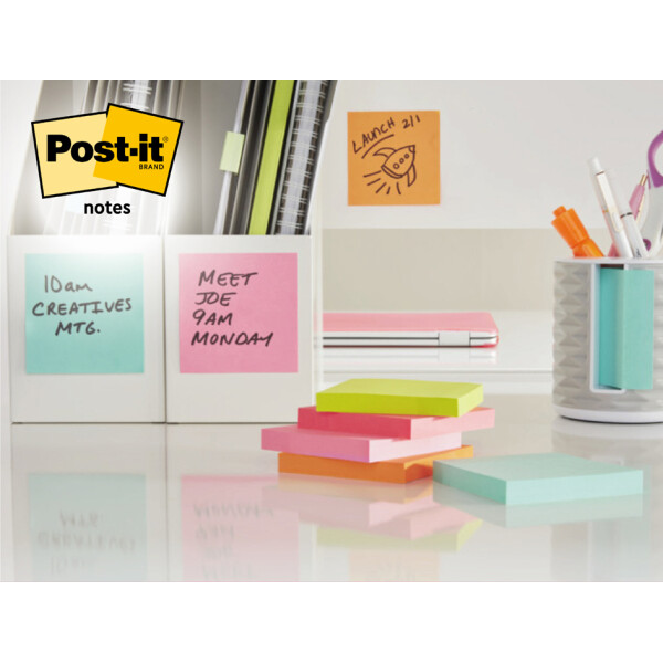 Post-it Haftnotizen notes, 76 x 76 mm, orange