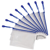 djois by tarifold Reißverschlusstasche ZIPPER, DIN A6, blau