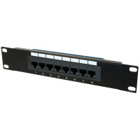 DIGITUS 10" Patch Panel Kat.5e, Klasse D, 8 x RJ45,...