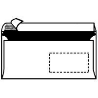 herlitz Briefumschlag, DIN lang, ohne Fenster, weiß