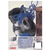herlitz Zeichenblock DIN A4, 100 g qm, 20 Blatt