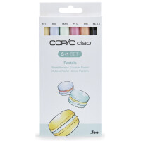 COPIC Marker ciao, 5+1 Set "Pastels"