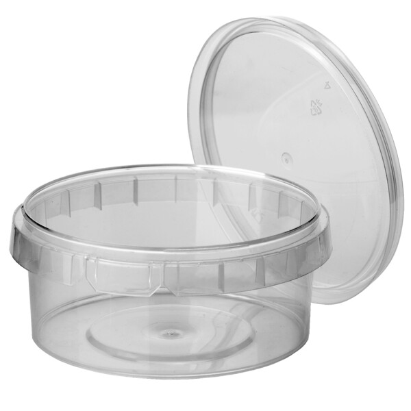 STARPAK Feinkost-Becher, rund, 240 ml, transparent