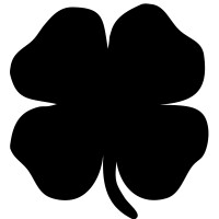 Securit Kreidetafel SILHOUETTE "Kleeblatt"