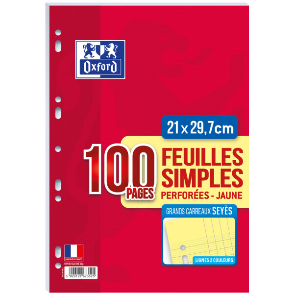 Oxford Ringbucheinlagen, SEYES, Farbe: blau, 80 g
