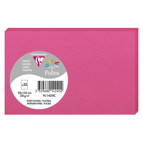 Pollen by Clairefontaine Briefkarte 82 x 128 mm, flieder